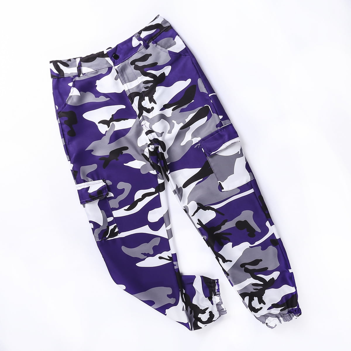 Pantalon Cargo Militaire Camoufle pour Femmes Pantalons de l Armee a Poches Multiples 1PCS