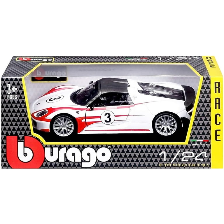 Porsche 918 Spyder Hard Top BBurago Metal 1:24, 7.25