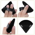 thumbnail image 5 of 2Pcs Powder Puff Triangle Powder Puff Velvet Face Body Powder Puff Cosmetic Foundation Blender Sponge for Loose Powder Body Powder Makeup Tool (Black/White), 5 of 5
