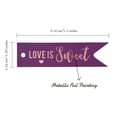 thumbnail image 5 of Inkdotpot Rose Gold Foil Paper Hang Tags Love Is Sweet Wedding Favor Tags 50 Pieces, 5 of 6