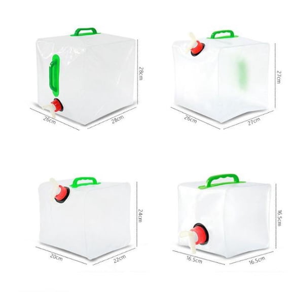 Collapsible Water Container with Spigot, 5L Portable Water Bladder – Leakproof Foldable Jug for Camping, Emergency Storage, Hiking & Outdoor Travel