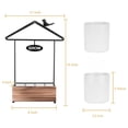 thumbnail image 5 of Cipaher Metal Wall Storage Shelf House Shaped Wall Rack Wall Mounted Display Shelves Plant Pot Rack Holder Organizer, 5 of 5