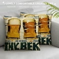 thumbnail image 3 of Nawypu Vintage Beer Throw Pillow Covers Throw Pillow Case Funny Letters Saying Decorative Pillow Cover Best Gift for Beer Lovers Cushion Cover(Beer Lover Set), 3 of 5