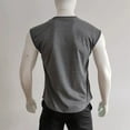 thumbnail image 4 of Alvivi Men's Sleeveless T-Shirt Muscle Bodybuilding Workout Athletic Gym Sport Running Tank Top Dark Gray L, 4 of 5