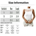 thumbnail image 4 of dgysar Women Fashion Casual Transparent Mesh Solid Color Sleeveless Shirt, Sheer Layering Vest Top Black size L, 4 of 4