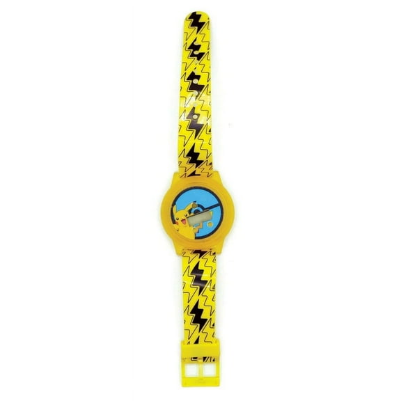 Accutime Watch AWC-46782-C Pokemon Pikachu Lightening Bolt LCD Watch with Spinning Lights