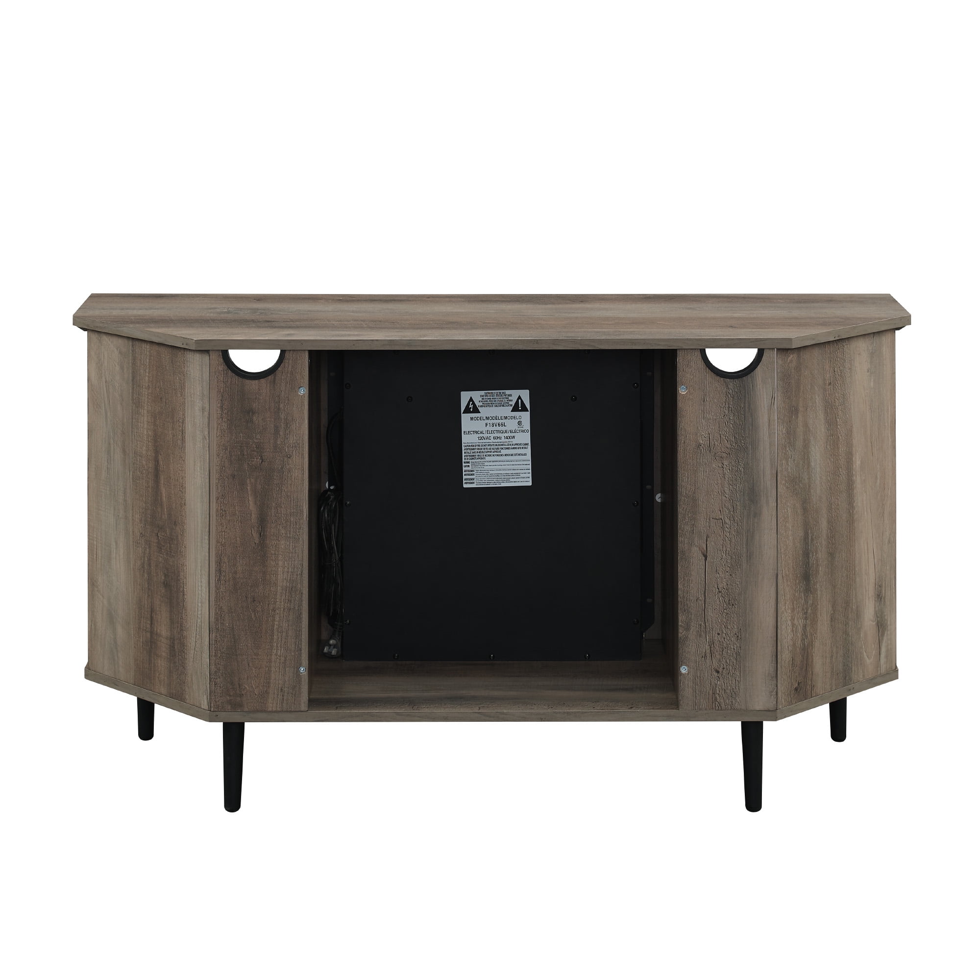 Manor Park Corner Fireplace TV Stand for TVs up to 55", Grey Wash