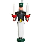 German candlestick miner, height 26 cm / 10 inch, original Erzgebirge by Seiffener Volkskunst