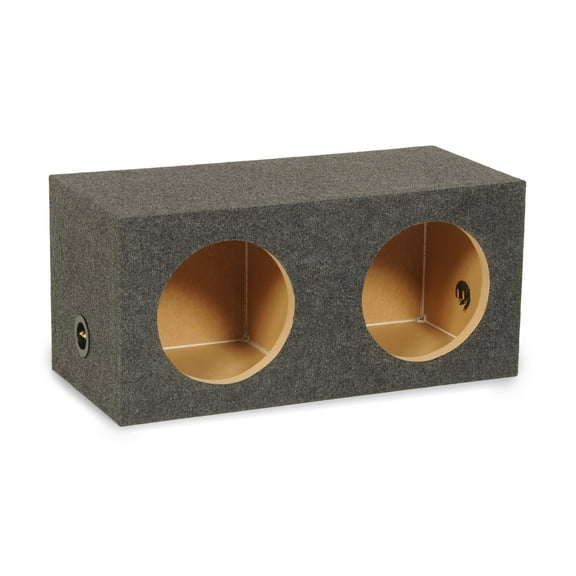 QPower 10 Inch Heavy-Duty Dual Sealed Vehicle Subwoofer Enclosure