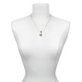 thumbnail image 3 of Delight Jewelry Silvertone Chinese Symbol Happiness Square Spinner Mia Monkey Charm Necklace, 3 of 4