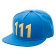 thumbnail image 1 of Fallout Voûte 111 Chrome Soudure Logo Snapback Chapeau Jeu Vidéo, 1 of 3