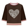 thumbnail image 6 of Weiqiqre Womens T Shirts Graphic Half Sleeve Drop Shoulder Crewneck Oversized T Shirt Tops, 6 of 6