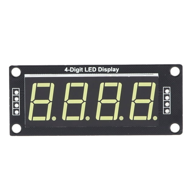 Digital Display Module, Clear Board Circuit 4 Bit 7 Segment LED Segment Digital Display Module For Decorating For Work MRA172C White