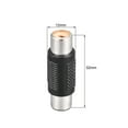 thumbnail image 2 of RCA Hembra a RCA Hembra Audio Video Acoplador Adaptador Niquelado 2 Piezas, 2 of 4
