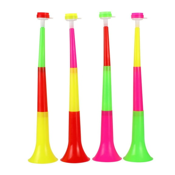 Fusipu Cheer Trumpet Detachable 3-section Splicing Retractable Adorable Vibrant Color Portable Convenient 60cm Soccer Sports Fans Cheerleading Horn Tool Birthday Gift