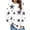 White, variant on Iroehba Sweatshirt for Women Crew Neck Pullover Long Sleeve Star Print Drop Shoulder Modern Cut Soft Comfy Casual Outfit