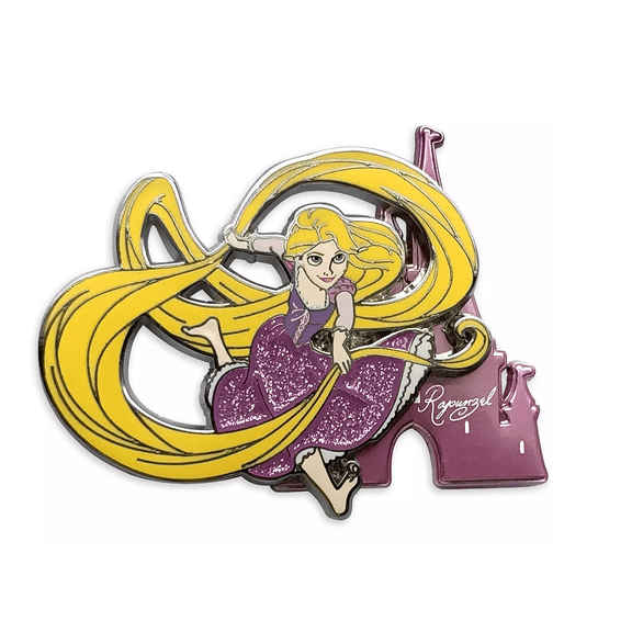 Disney Parks Princess Tangled Rapunzel with Castle Pin New with Card
