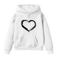 thumbnail image 4 of Byoo Hoodie Sweatshirts for Tween Girl Oversise Heart Graphic Long Sleeve Hoody Top Cute Sweatshirt for Kids,12-13T, 4 of 4