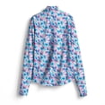 thumbnail image 2 of SCALES Wild Flowers Long Sleeve Womens Quarter-Zip Marine, 2XLarge, 2 of 7