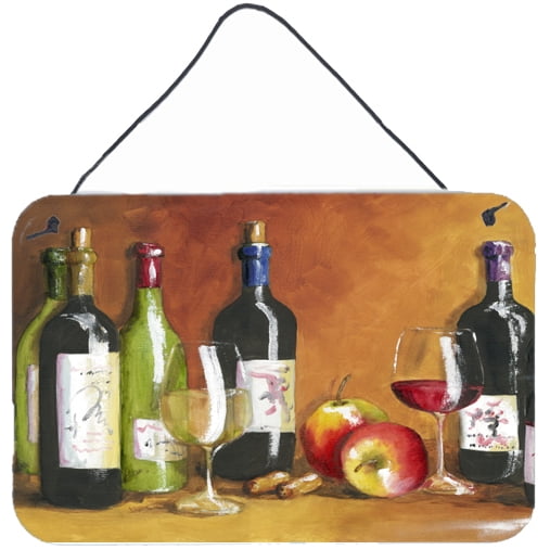 Carolines Treasures TMTR300ADS812 Wine by Malenda Trick Wall or Door Hanging Prints  8x12 multicolor