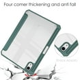 thumbnail image 6 of ELEHOLD Trifold Case for iPad Mini 6th Generation 8.3" - Auto Wake Sleep Function Kickstand Built-in Pencil Holder Acrylic Transparent Clear Back Shockproof Cover for iPad Mini 6 (2021),Darkgreen, 6 of 8