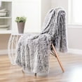 thumbnail image 4 of Chanasya Shaggy Longfur Faux Fur Throw Blanket - Snuggly Fuzzy Lightweight Plush Sherpa Fleece Microfiber Blanket - For Couch Bed Chair Photo Props (50x65 Inches) Black, 4 of 5