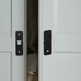 thumbnail image 5 of Black Barn Door Lock with 90 Degree Rotatable Buckle for Home Security Fits Sliding Doors, 5 of 6