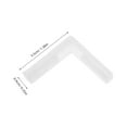 thumbnail image 5 of HONMEET 100Pcs L Shape Cable Organizer Covers White Rubber Wire Hiders for Office Workshop Floor Cord Management, 5 of 7