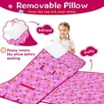thumbnail image 3 of Pink Halloween Pattern Toddler Nap Mats for Kids Preschool,50"x20" Sleeping Mat Bag or Kids,Toddler Sleeping Bag,Toddler Nap Mat or Daycare, 3 of 6