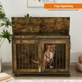 IchbinGo Dog Crate Furniture with Sliding Barn Door, 39" Wooden Dog