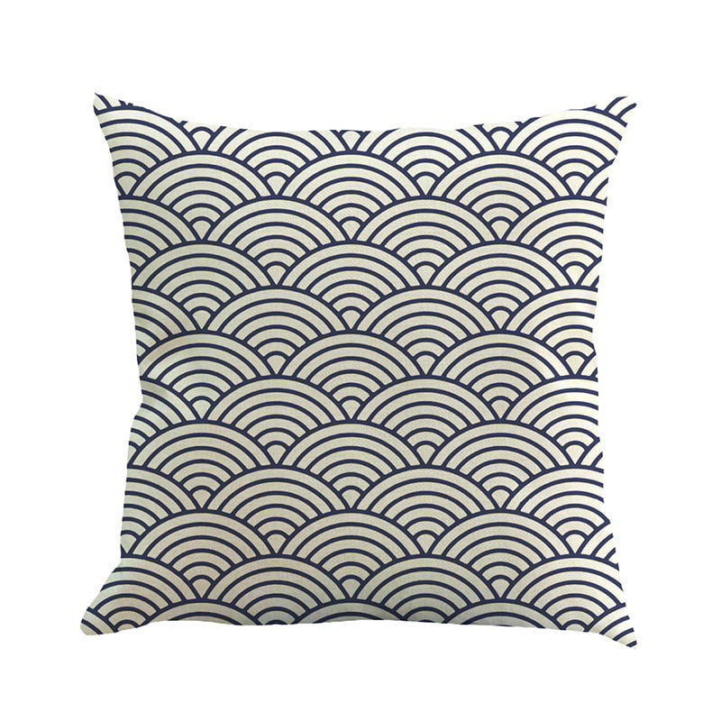 18'' Japanese Style Cotton Linen Pillow Case Cushion Cover Sofa Home Decor 