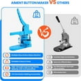 thumbnail image 5 of Badges Button Maker Machine 25+32+58MM Pin Badges Making Machine Sets ,Beginner-Friendly, 5 of 5