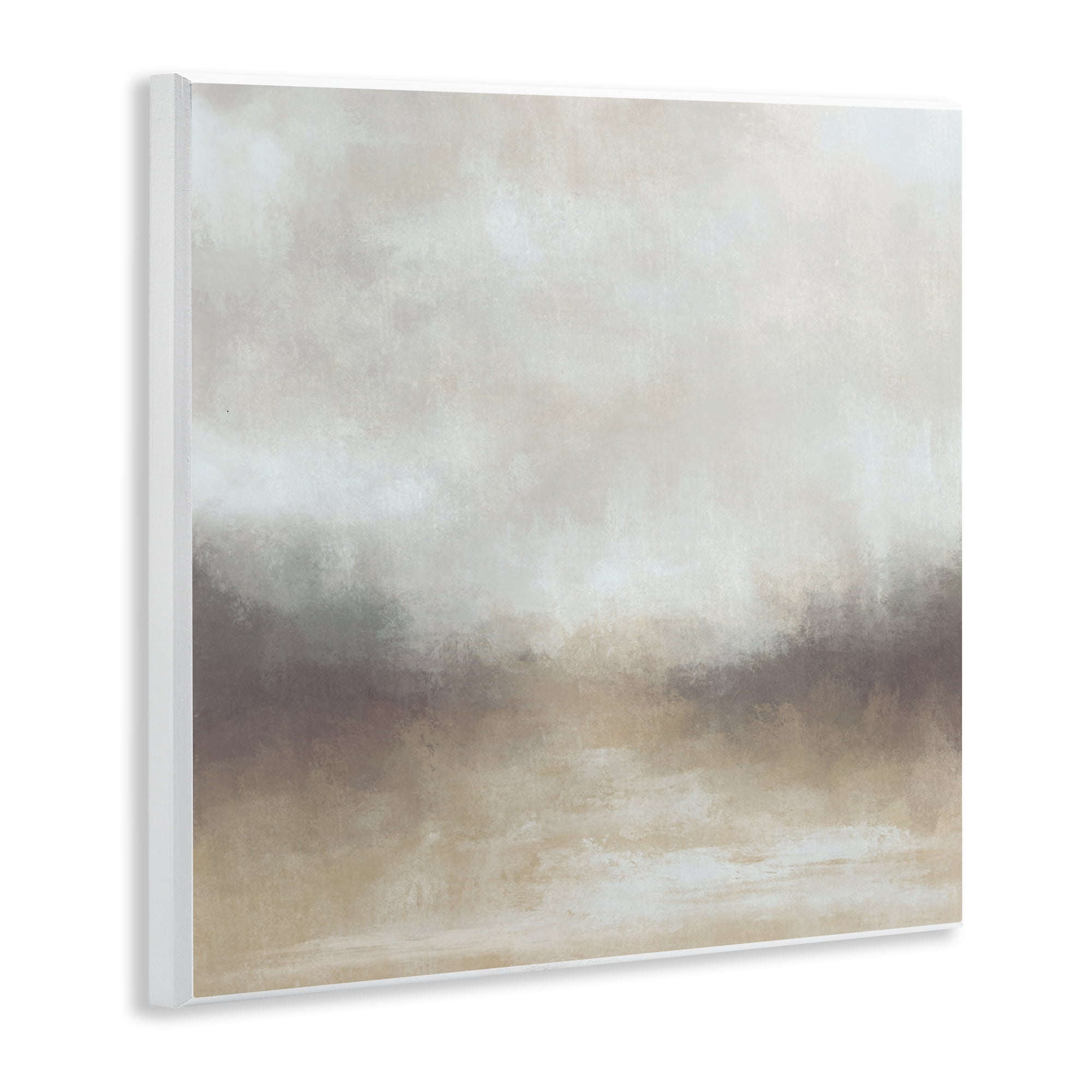 Stupell Industries Foggy Beige Landscape Landscape & Nature Painting Unframed Art Print Wall Art, 12 x 12