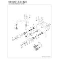 thumbnail image 3 of Kingston Brass KS1028ZX Millennium Two-Handle Wall Mount Roman Tub Faucet, Brushed Nickel, 3 of 4