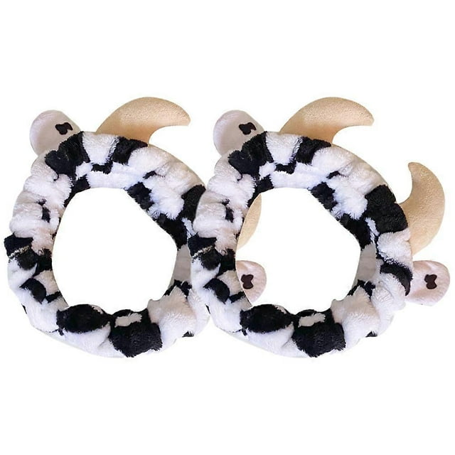 Here's a refined and professional product description for your **Cow Pattern Makeup Headband**:\n\n \n\n**2pcs Cow Pattern Makeup Headbands for Women –
