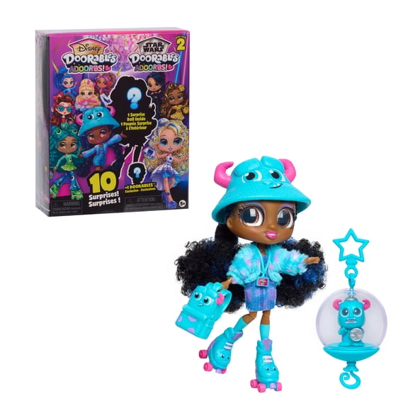 Disney Doorables Adoorbs Dolls Series 2, 9 Characters to Collect, 5.5 inch Collectible Doll, for girls Ages 5 and up