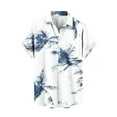 thumbnail image 4 of NuoCaiYun Summer Beach Shirts Mens Hawaiian Tropical Shirt Short Sleeve Casual Button Down Floral with Pocket, 4 of 6