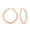 Rose Gold Beaded Hoops-30MM, variant on 925 Sterling Silver Hoop Earrings for Women Light-Weight Click Top Hoops 30MM