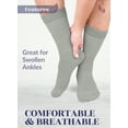 thumbnail image 5 of HUGH UGOLI Unisex Cotton Diabetic Crew Socks, Light Gray, X-Large, Shoe Size: US 12-14 for Women & US 11-13 for Men, 8 Pairs, 5 of 5