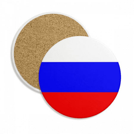 

Russia National Flag Europe Country Coaster Cup Mug Tabletop Protection Absorbent Stone