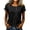 A1 Black, variant on Women's Button Down Tops Relaxed Fit Short Sleeve Shirts Blouses Plus Size Summer Casual Scoop Neck T Shirts 2026 Trendy Pull on Clothing Purple M