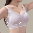 thumbnail image 6 of Jinhomg Wireless Soft Support Beauty Back Everyday Bras for Women Pull On Closure Solid Color for Daily Wear Lounge Sleep Seamless Comfort Support Gray L, 6 of 8