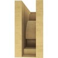 thumbnail image 4 of 6"W x 18"D x 12"H Classic Alma Rough Cedar Woodgrain TimberThane Corbel, Primed Tan, 4 of 6