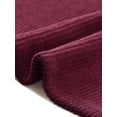 thumbnail image 6 of DARING DIVA Women's Corduroy High Waist Midi Mermaid Skirt with Pockets Large Wine Red, 6 of 6
