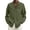 Army Green, variant on TBWNWG Men's Summer Linen Casual Shirt Long Sleeve Loose Fit Solid Turn Down Collar Comfortable Plus Size,Sizes 2XL