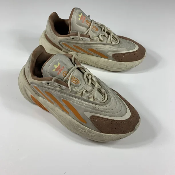 Adi - das Ozelia J IF0032 - White/Bright Orange - Kids' Sneakers - Size 4