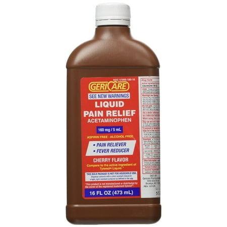 UPC 357896180164 product image for McKesson Brand Pain Relief 160 mg / 5 mL Strength Liquid, 16 oz. Bottle | upcitemdb.com