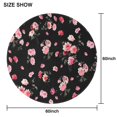 thumbnail image 6 of Pioneer Flower Floral Print Pattern Round Tablecloth 60"x60",Wrinkle Wipeable Table Cloth for Kitchen Dining Room Picnic Patio Party, 6 of 6