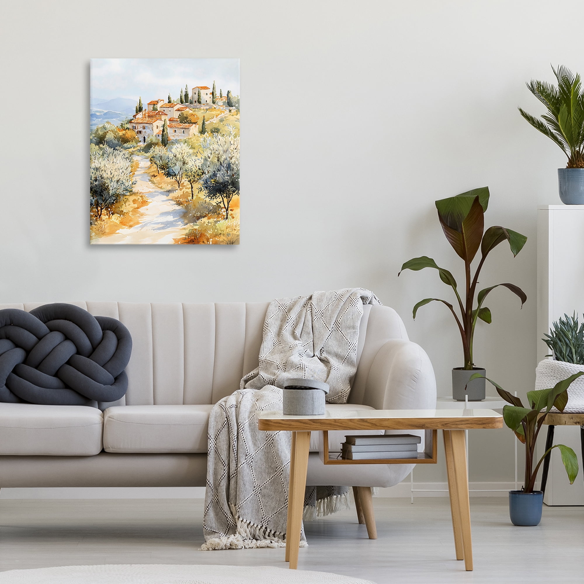 Stupell Industries Tuscan Hilltop Village View Canvas Wall Art, design by LSR Design Studio