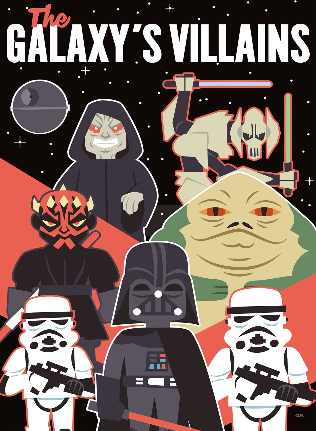 Buffalo Games Star Wars - The Galaxy's Villians 100-Piece Interlocking Jigsaw Puzzle for Children Ages 6 and Up